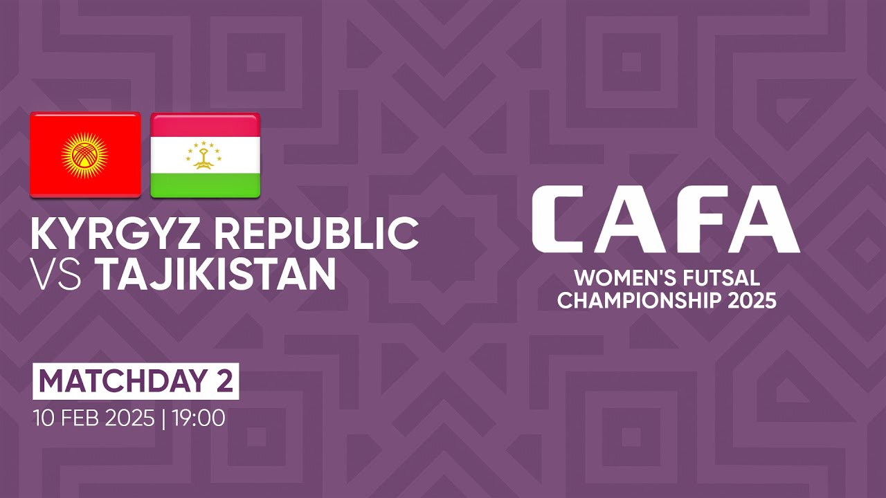 Kyrgyz Republic vs Tajikistan | MD2 | CAFA Women’s Futsal Championship 2025