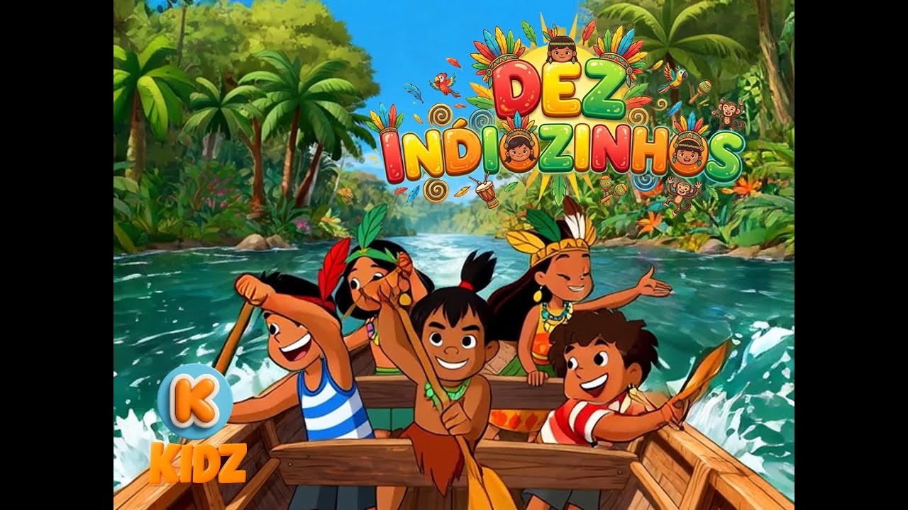 Um, Dois, Três Indiozinhos 🎶👶 Música Infantil Divertida