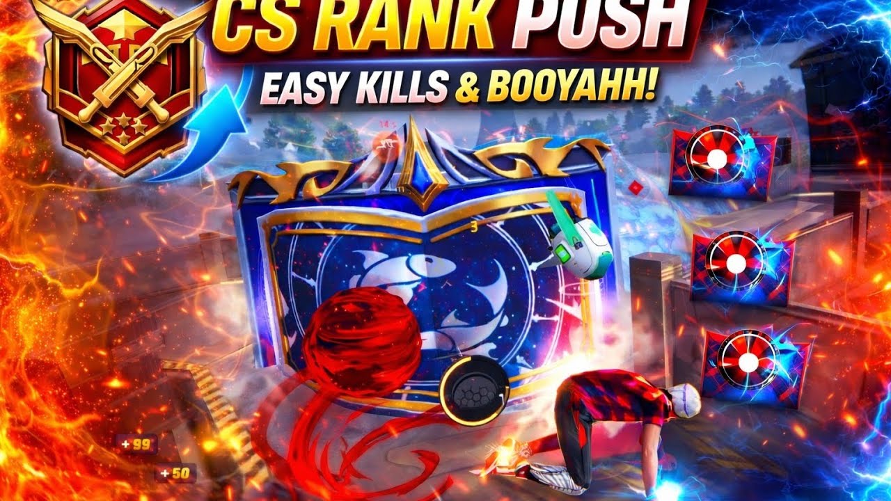 CS RANK PUSH 😈 ONE TAP HEADSHOT GAMEPLAY | EASY BOOYAH IN CLASH SQUAD 🔥 FREE FIRE
