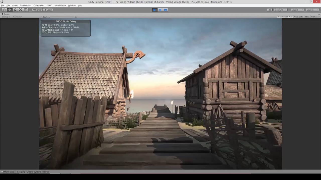 Audio for Unity 5: Viking Village (1/5) - Getting Started