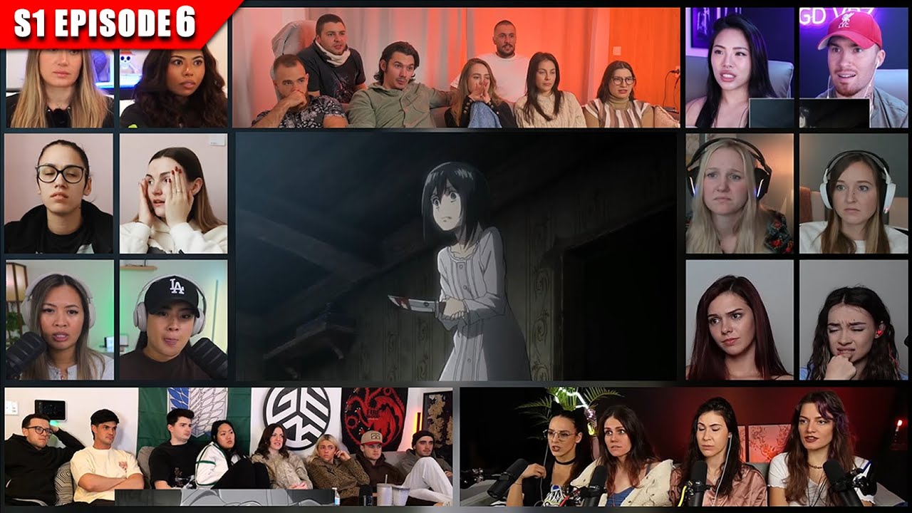 [Full Episode] Attack on Titan: Shingeki no Kyojin Season 1 Episode 6 Reaction Mashup | 進撃の巨人