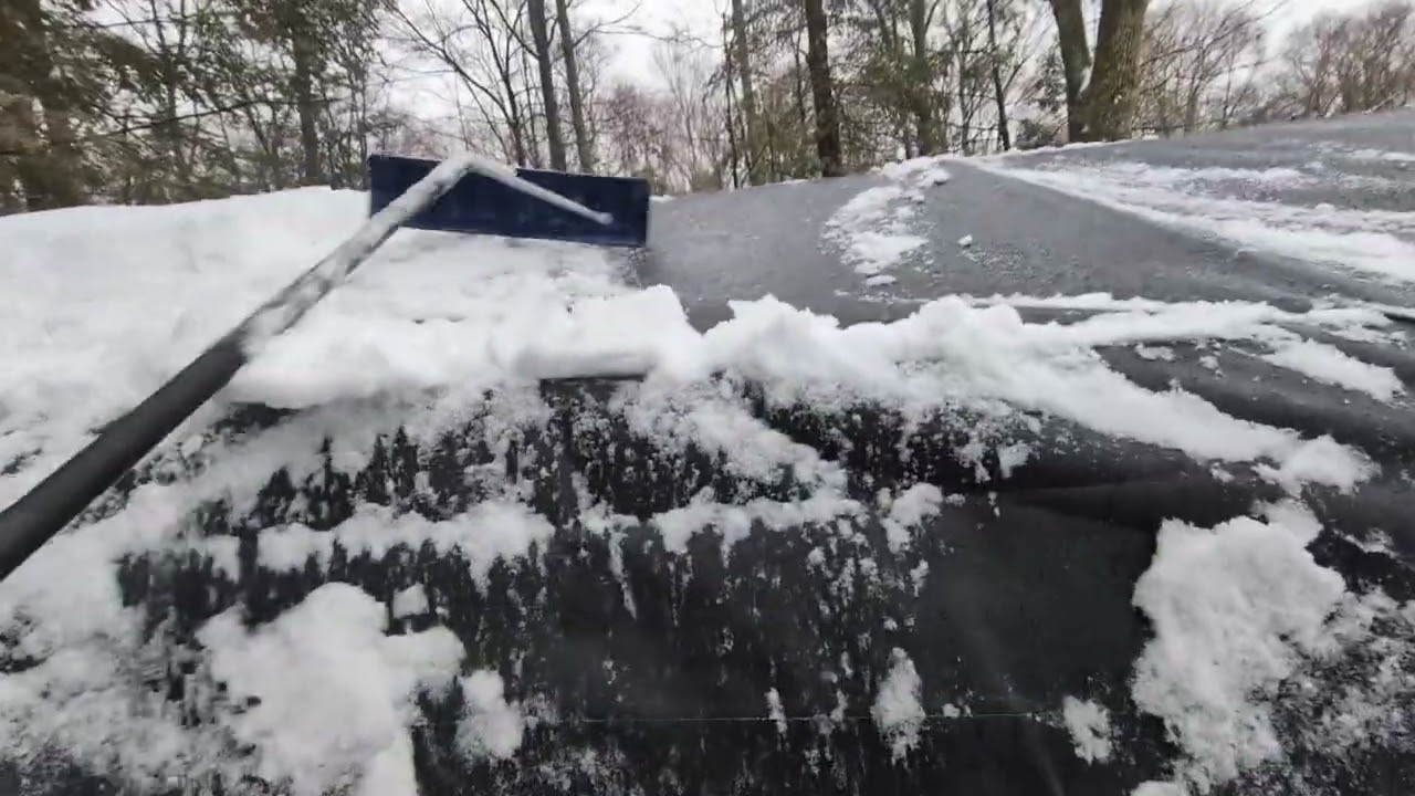 Harbor Freight CoverPro shelter/portable garage in the snow