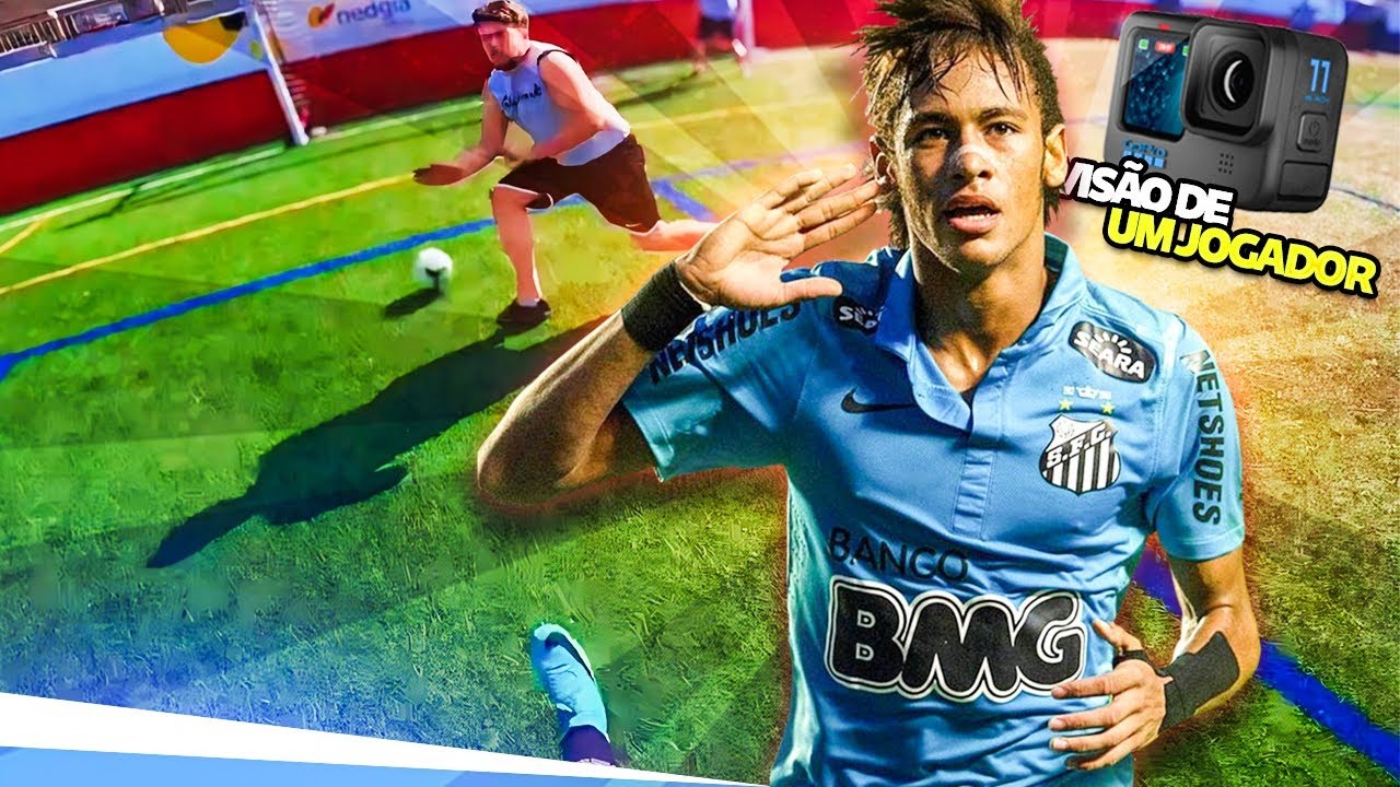 JOGUEI FUTEBOL NA VISÃO DO NEYMAR NO SANTOS FC EM 2011!