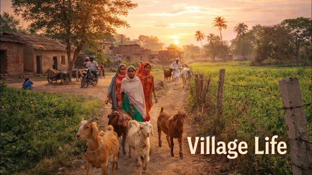 Village life is very beautiful 🤩#farmer 