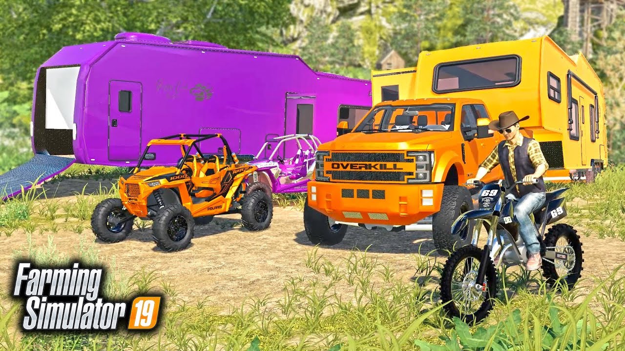 CAMPING WITH MR. CHOW! FIRST TIME CAMPING ADVENTURE (MULTIPLAYER) | FARMING SIMULATOR 2019