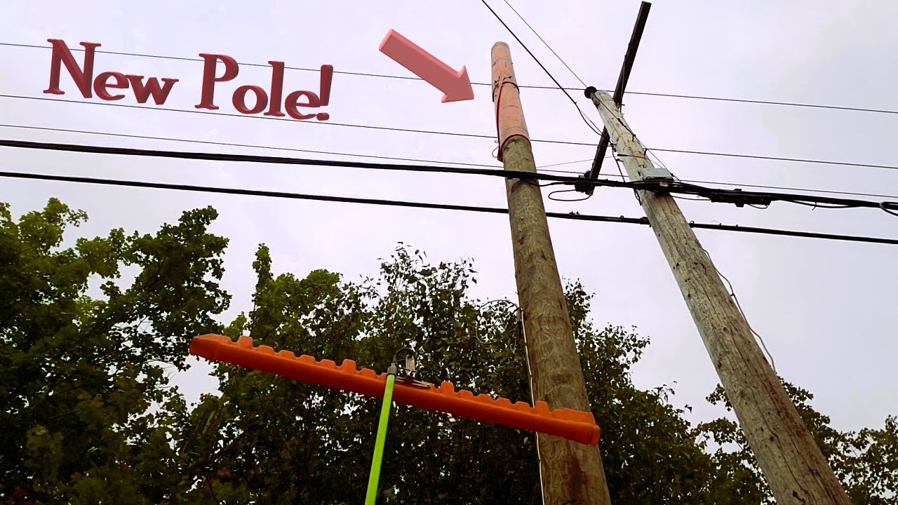 Installing cover-up 35 feet up with hot stick!
