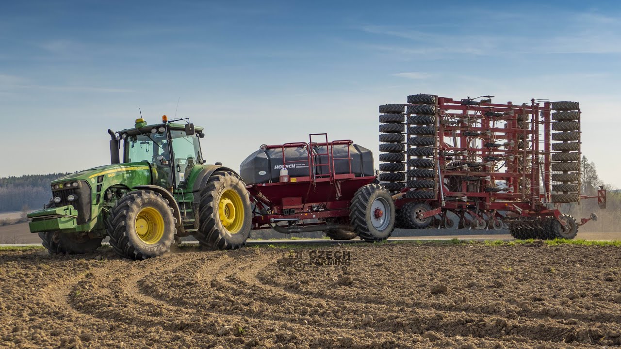 RTK CTF sowing 2019 - John Deere 8430 + Horsch Sprinter 9SW |EUROFARMS AGRO-B s.r.o.|