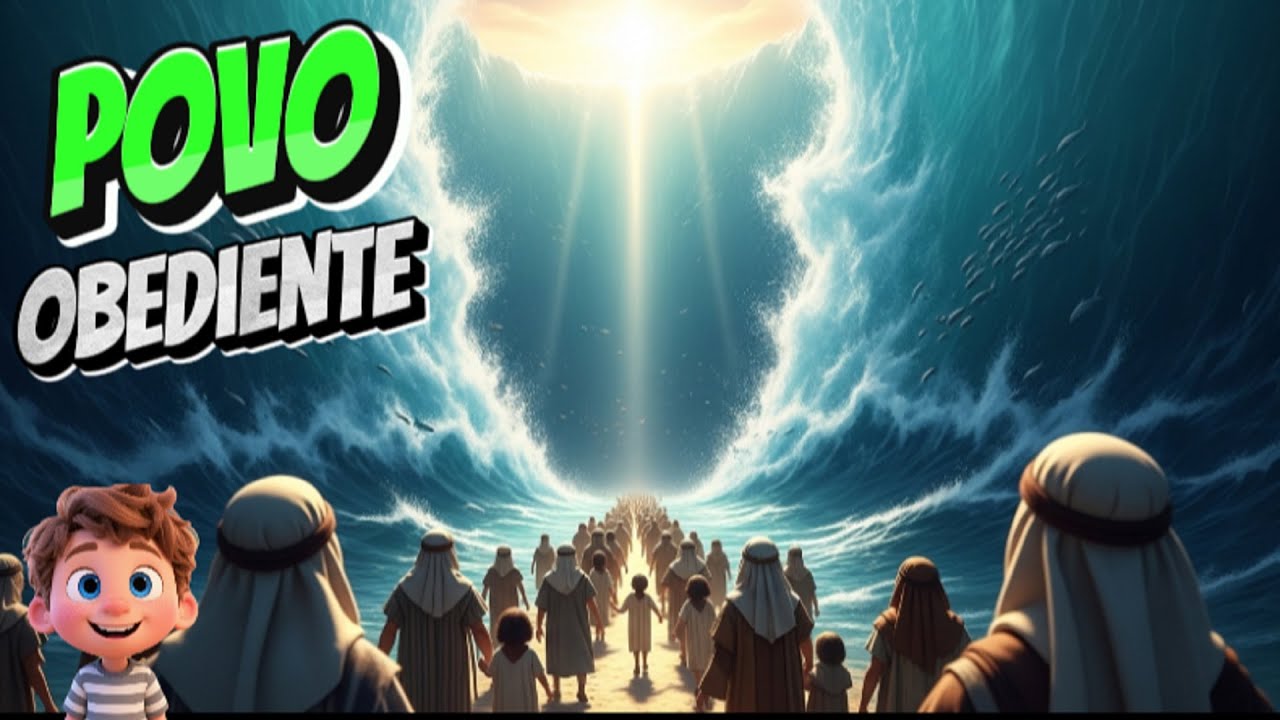 Deus Abre o Mar e Seu Povo Atravessa em Segurança / História Bíblica Infantil