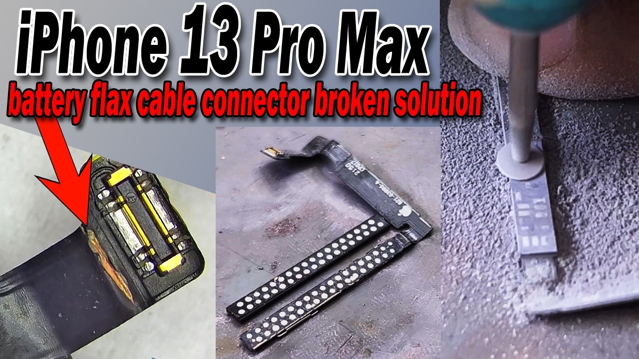 Ремонт разъема аккумулятора iPhone 13 Pro и 13 Pro Max | Замена микросхемы FPC аккумулятора