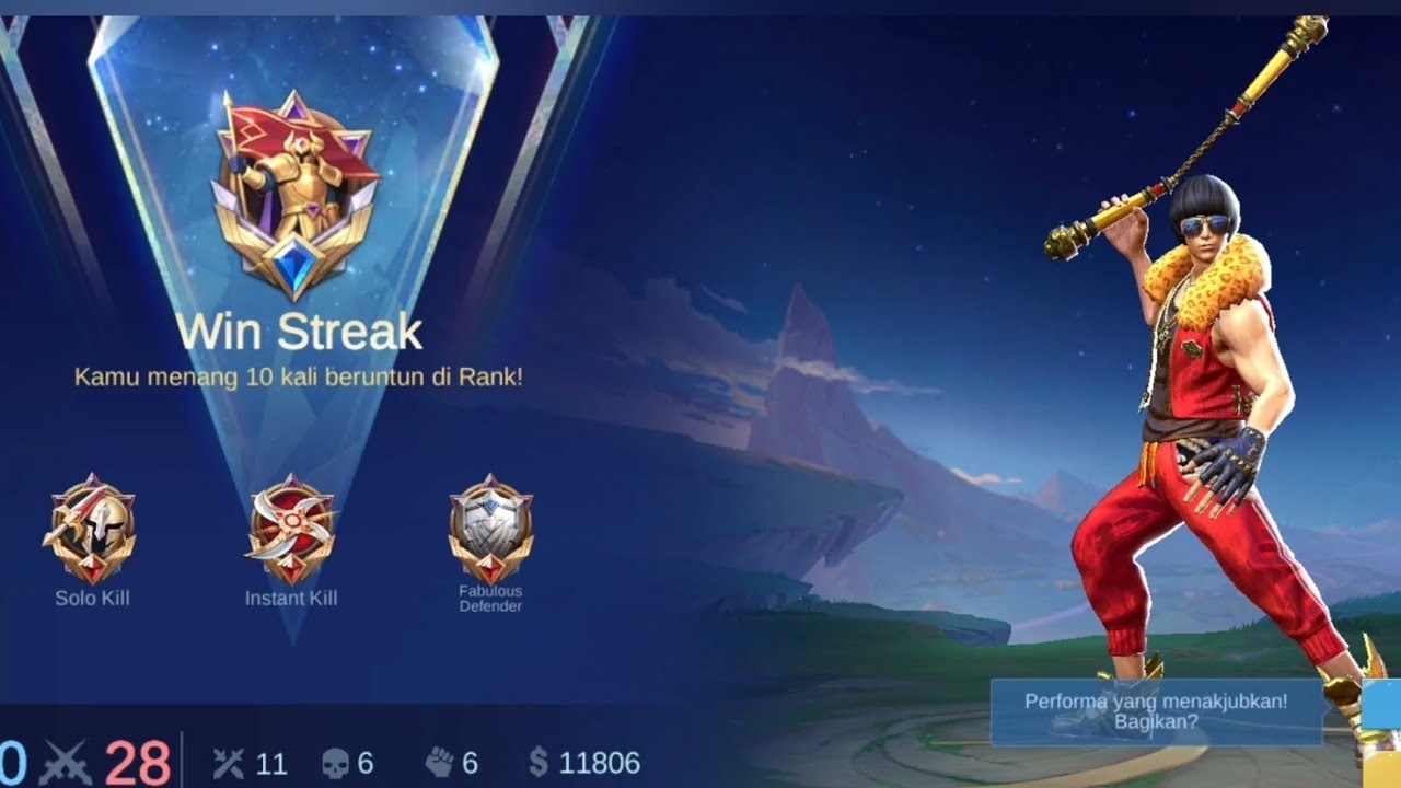 EXE CHOU BOWO DI JAM SAHUR#mobilelegends #mlbb #goldenmoon