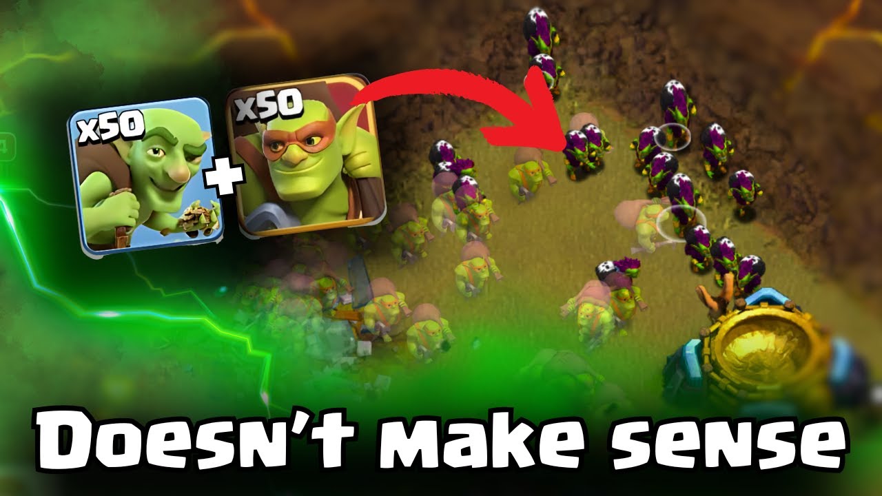 This attack ALWAYS works and it shouldn't - Goblins are OP | TH16 Attack Strategy