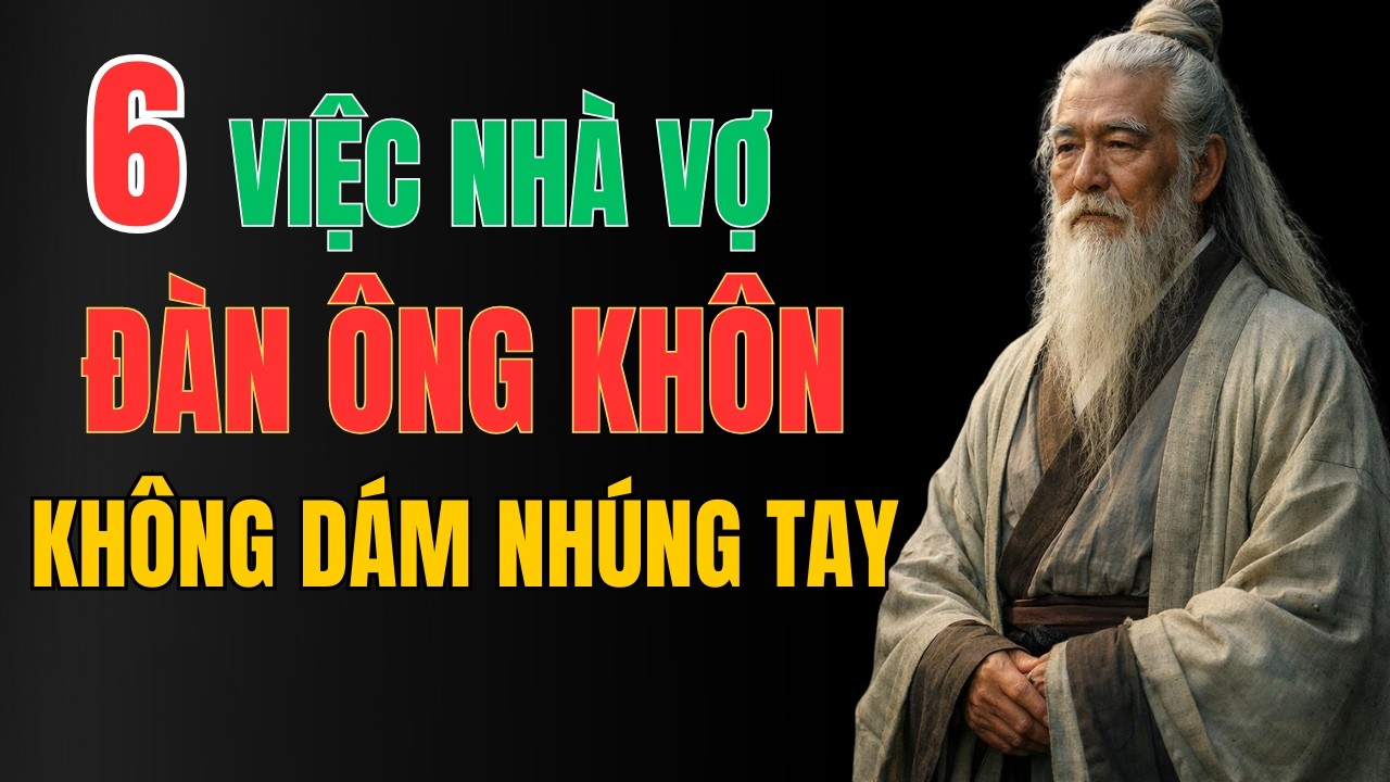 Cổ Nhân Dạy 6 Việc Ở Nhà Vợ Đàn Ông Khôn Ngoan Tuyệt Đối Không Nên Nhúng Tay