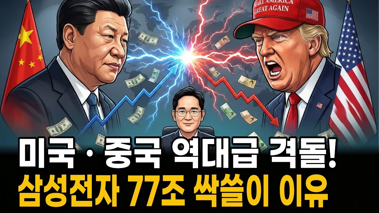 트럼프가 77조를 풀었다! 미국과 중국이 피 터지게 싸울수록 삼성이 웃는 소름 돋는 이유