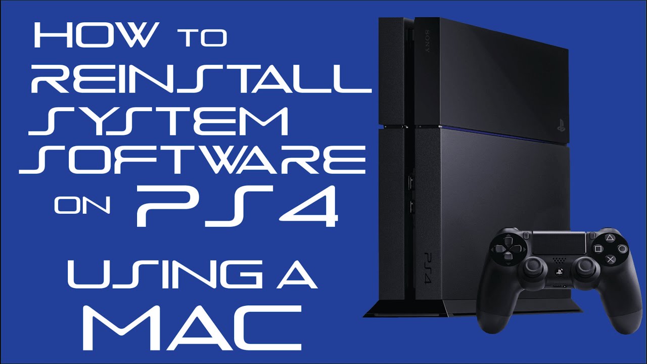 Как переустановить системное программное обеспечение PS4 с помощью Mac