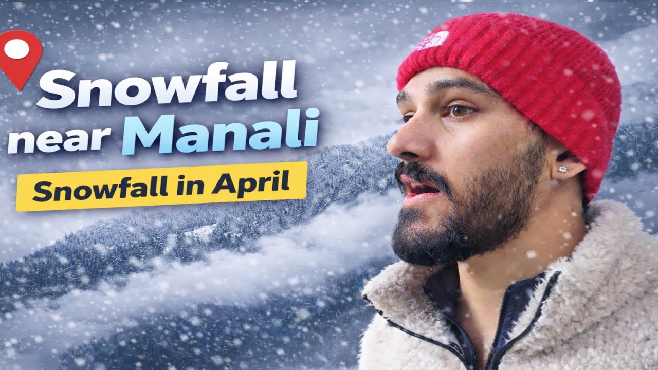 Fresh Snowfall near Manali ❄️ | Snowfall in April | Daily Vlog