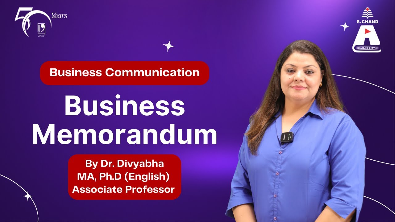 Business Memorandum | Business Communication | S Chand Academy