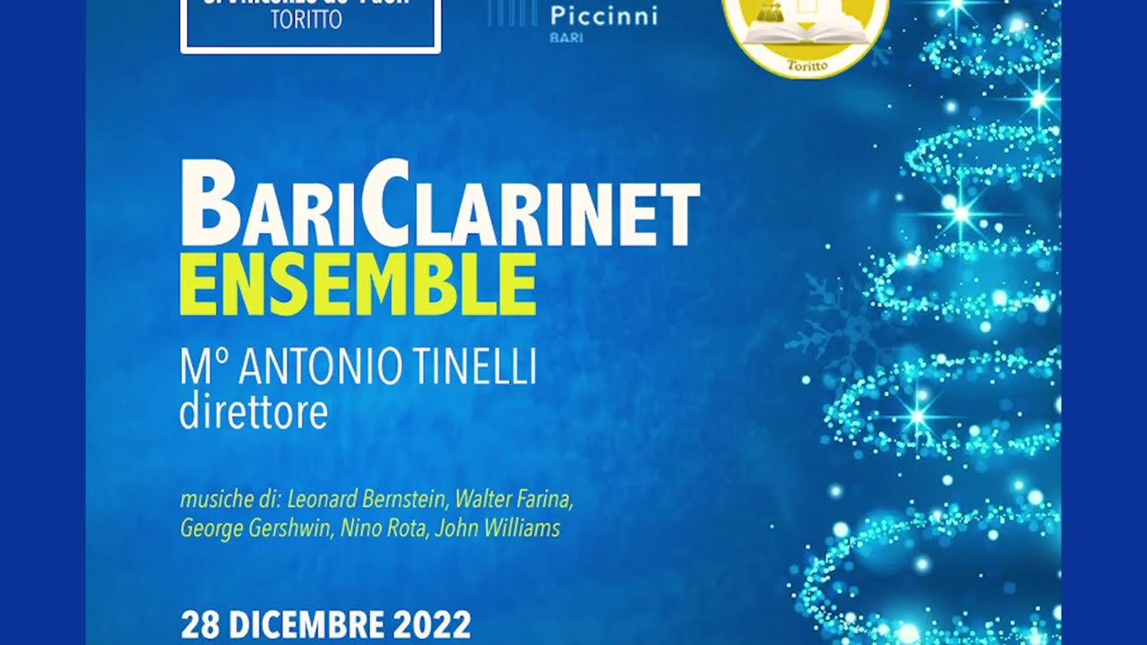 Walter Farina - PUCCINI FOR CLARINET | BariClarinetEnsemble, dir. M° Antonio Tinelli - LIVE