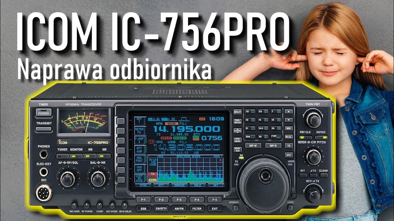 ICOM IC-756PRO Naprawa odbiornika. (Repair receiver)