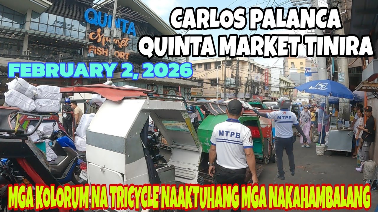 CARLOS PALANCA QUINTA MARKET TINIRA!!! MGA KOLORUM NA TRICYCLE NAAKTUHANG MGA NAKAHAMBALANG!!!