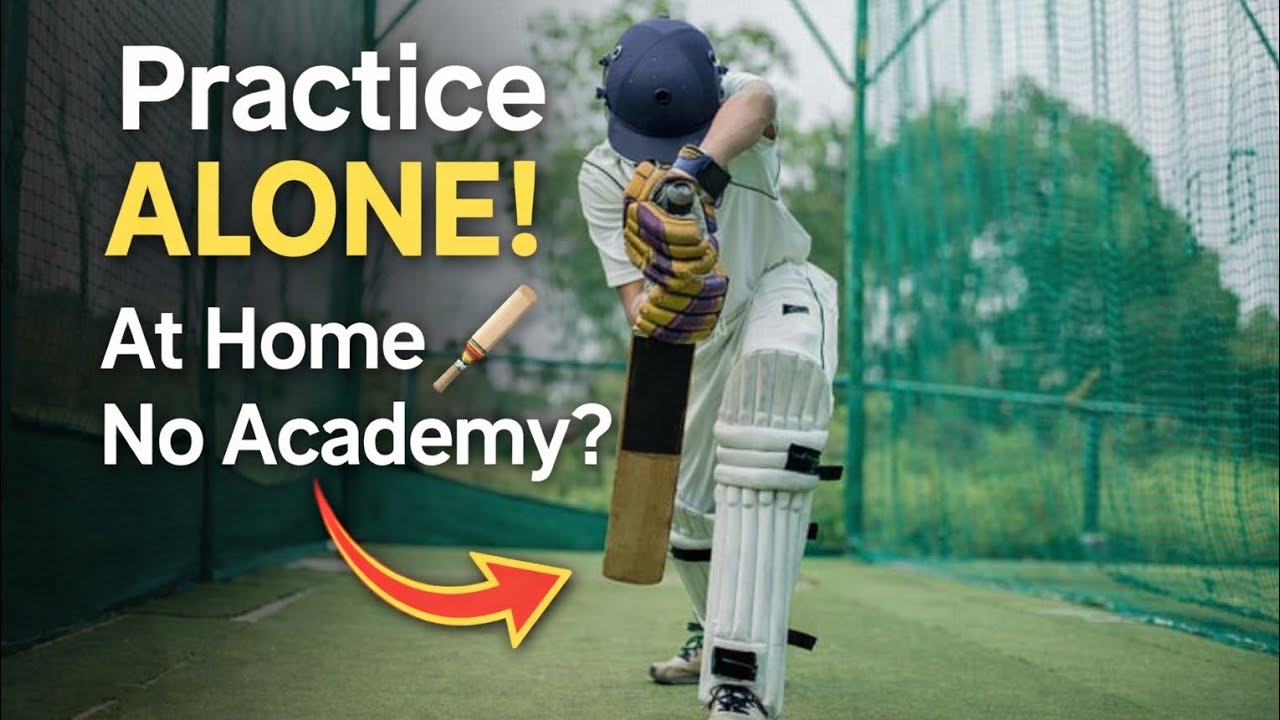 How to Practice Cricket Alone at Home 🏏 | No Academy Needed