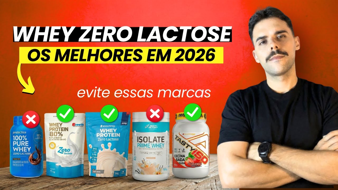 Melhores Whey Protein ZERO LACTOSE em 2026! Guia Definitivo ✅