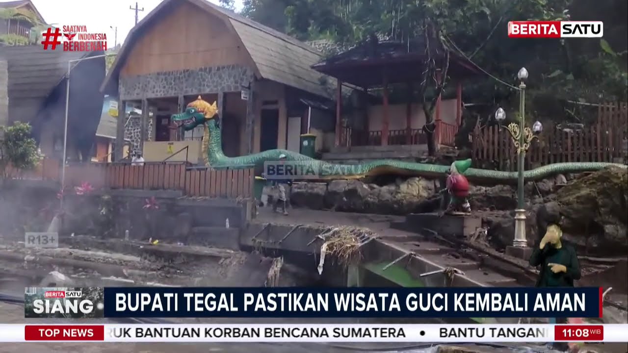 Pascabanjir Bandang, Bupati Tegal Pastikan Wisata Guci Kembali Aman #beritasatu