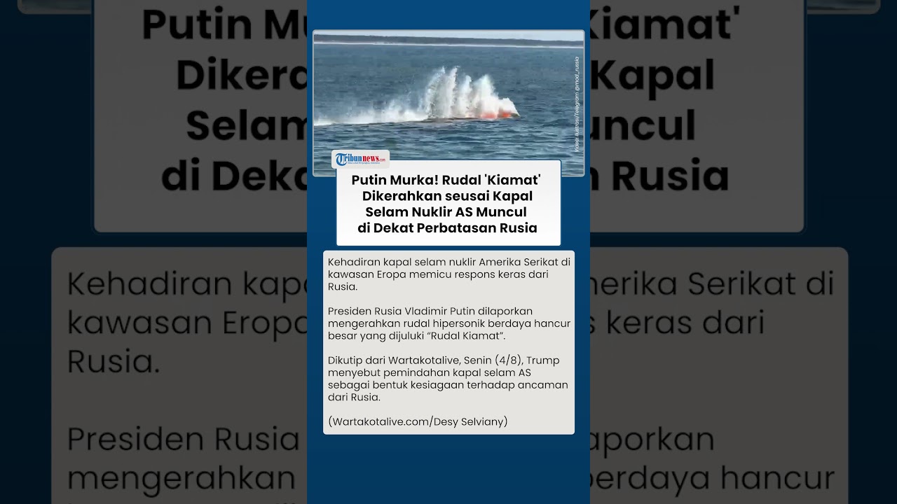 Alarm Perang Menggema! Rudal 'Kiamat' Rusia Dikerahkan Usai Kapal Nuklir AS Tiba di Perairan Moskow