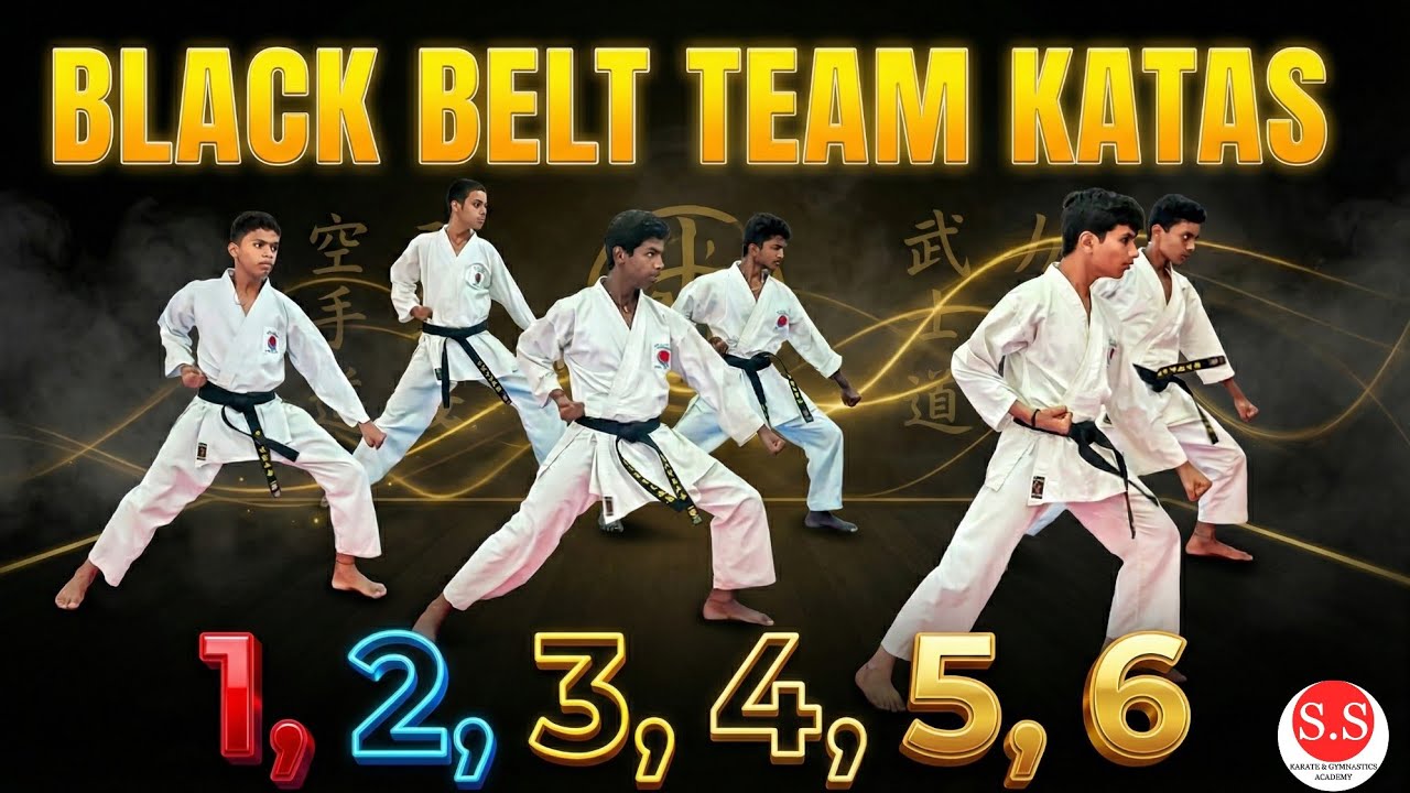 Black Belt Team Katas | Powerful Karate Team Performance | SS Karate Gymnastics Academy