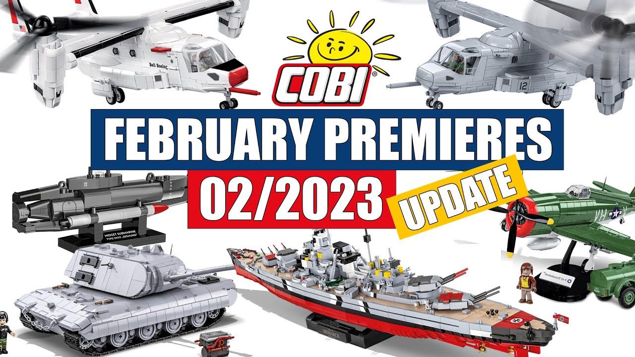📅 February premieres update from COBI 02/2023 - Helicopters, lanes, tanks, battleships, cars