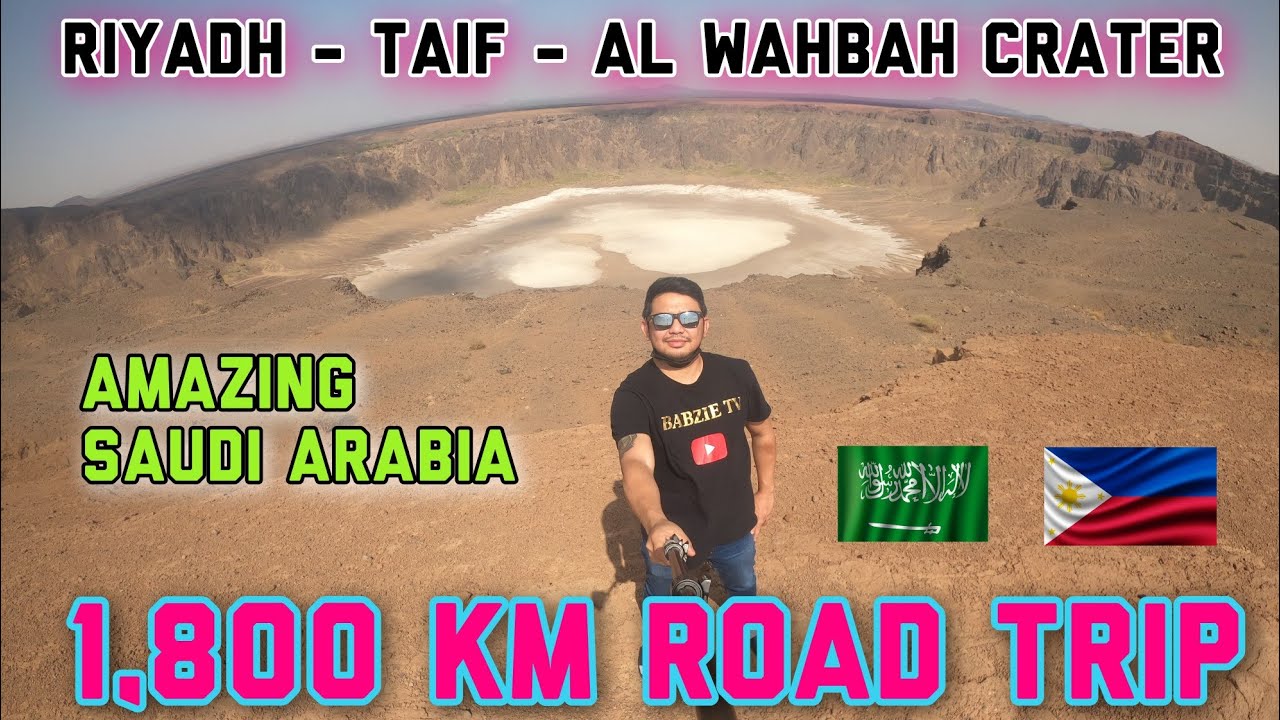 RIYADH TO TAIF TO AL WAHBAH CRATER - 1,800 KM ROADTRIP - SAUDI MOTOVLOG - SUZUKI GIXXER SF 250