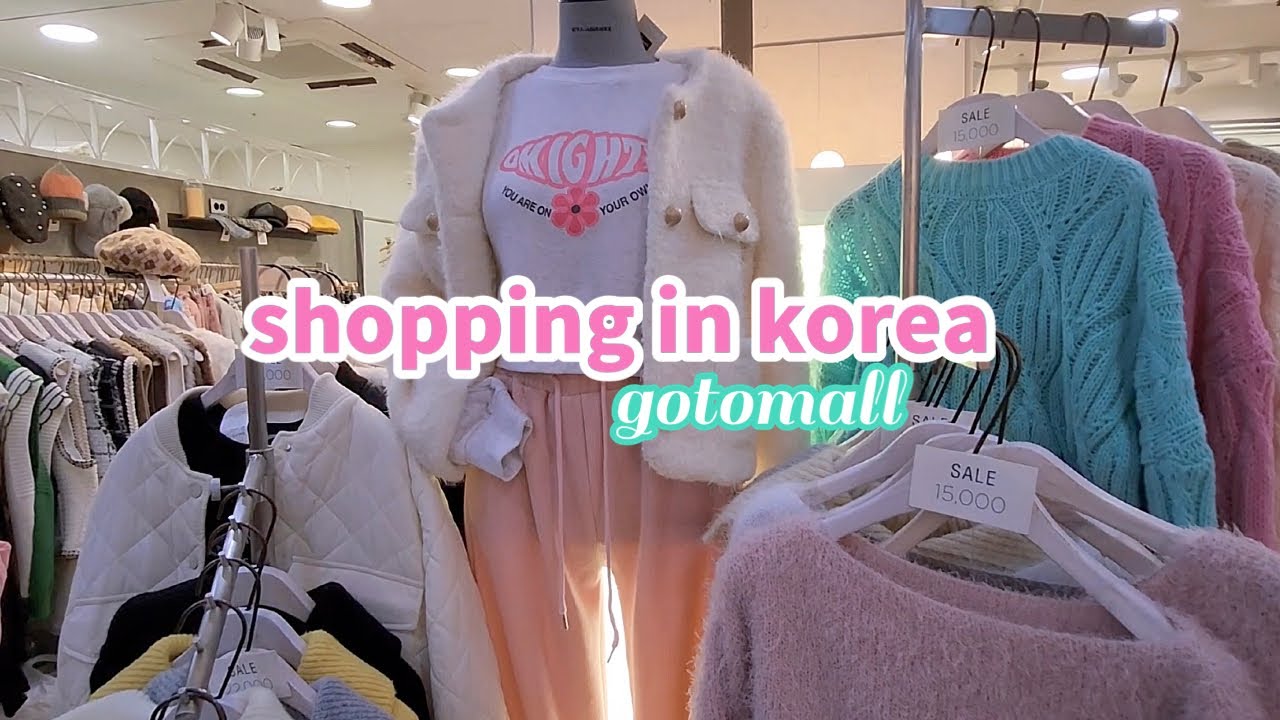 shopping in korea vlog 🇰🇷 winter fashion haul at Gotomall underground shopping center, Seoul