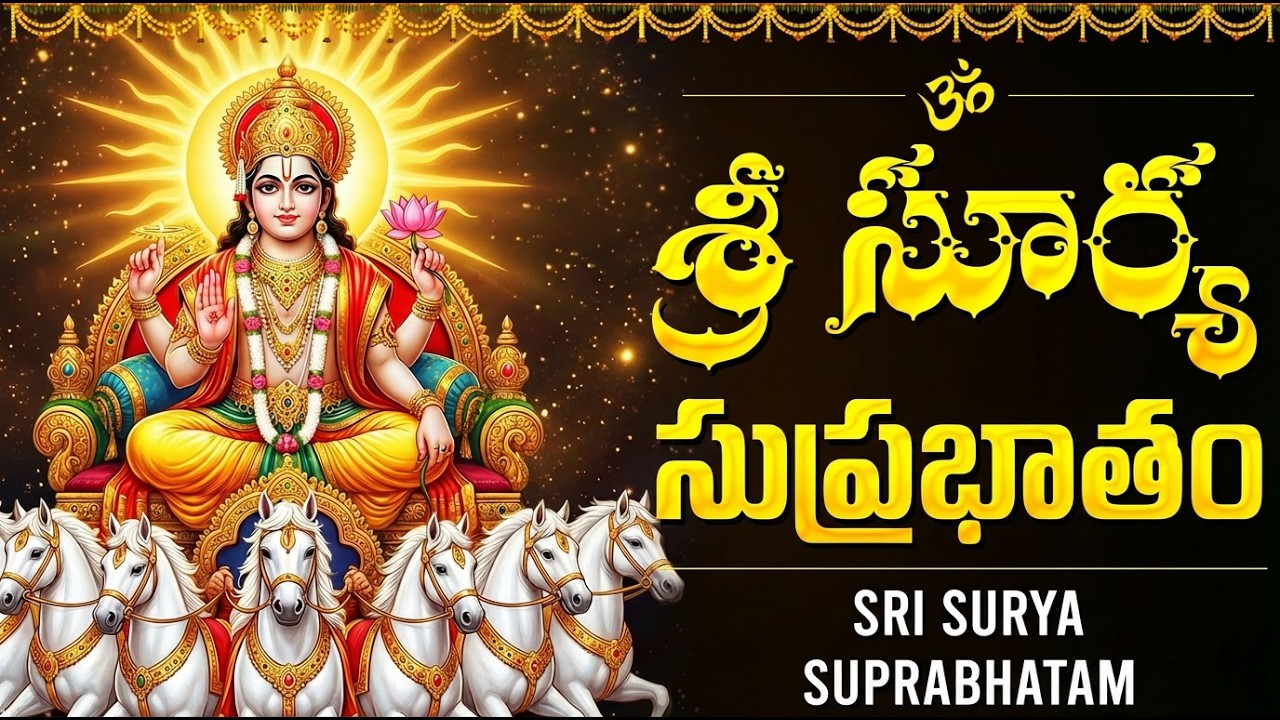 శ్రీ సూర్య సుప్రభాతం | Surya Suprabhatam With Lyrics | Surya Devotional Songs