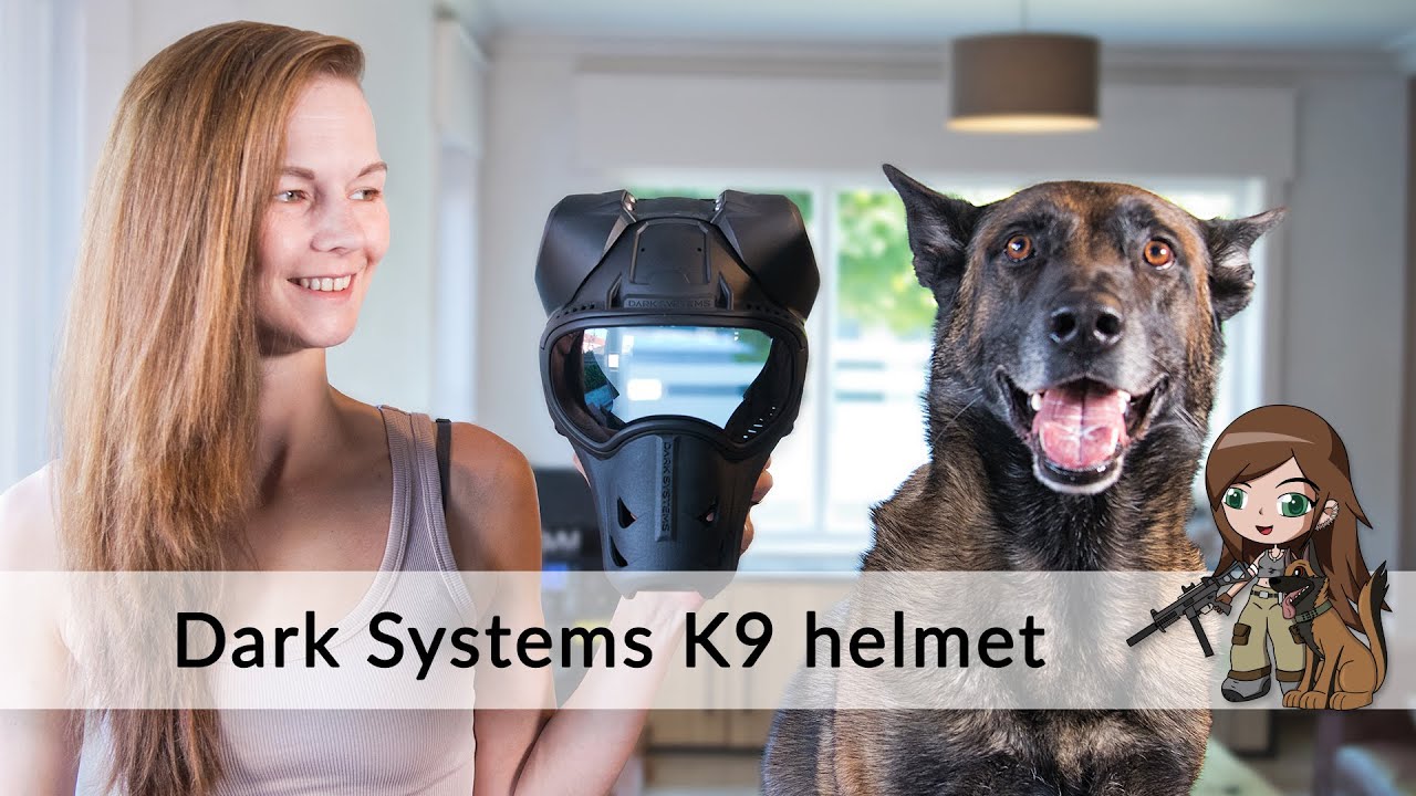Dark Systems K9 dog helmet UNBOXING - With Delta the Malinois