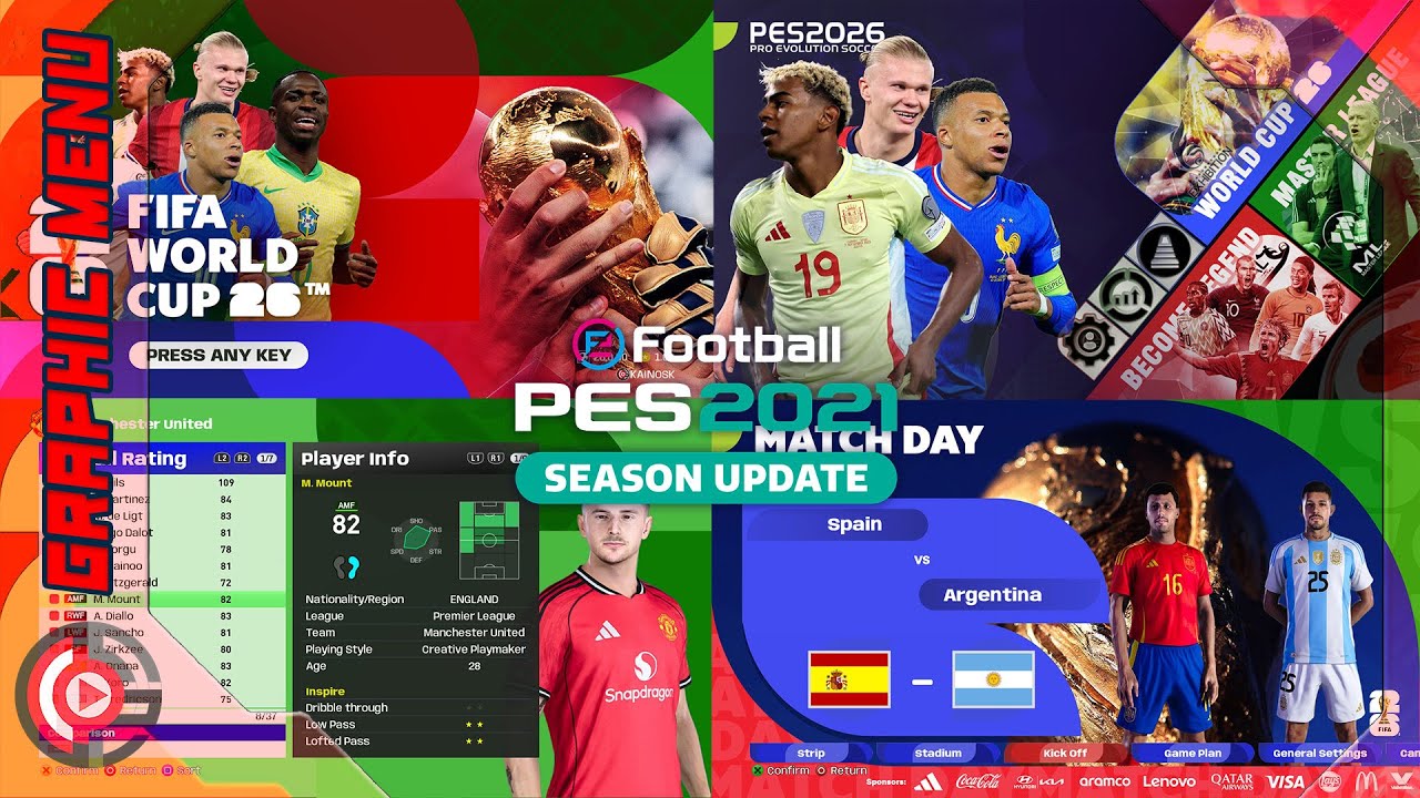 SPFootball Life | PES 2021 [PC] -  [PREMIUM] AFCON 2025 Next-Gen Menu