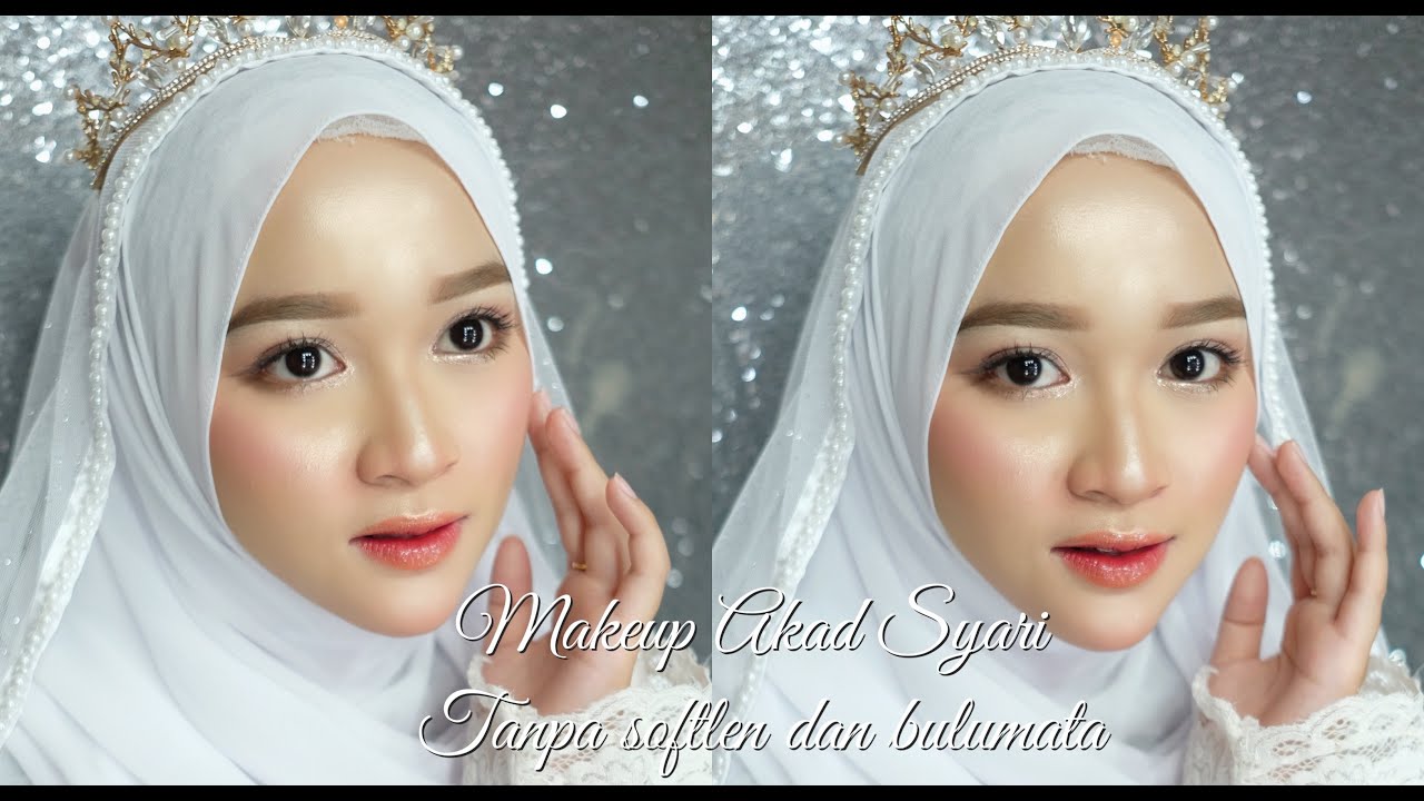 Makeup Akad Syari Tanpa bulumata palsu dan softlen!! AURA CANTIKNYA KELUAR!!