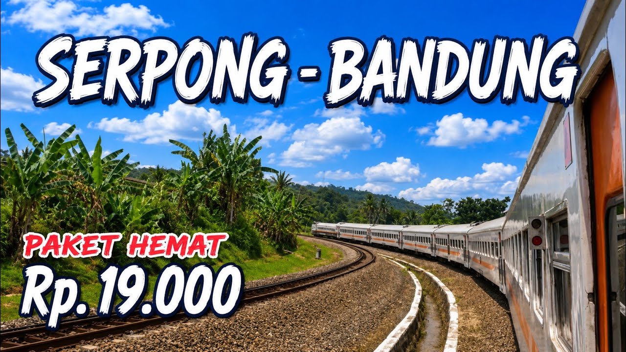 KERETA LOKAL CUMA RP. 19 RIBU‼️SERPONG - BANDUNG • PERJALANAN SANTAI DARI TANGERANG SELATAN