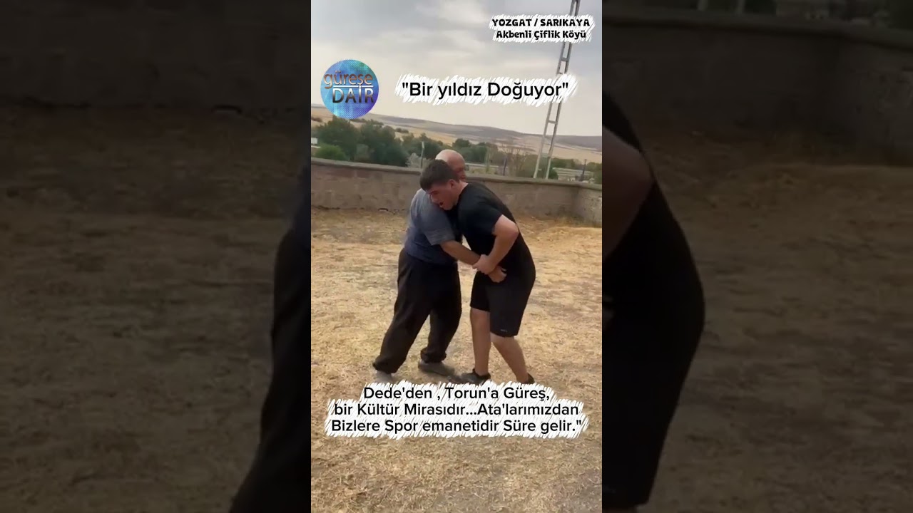 Türk Güreşi'nin Usta Teknik Direktörlerinden Omer SUZAN Hoca, Torunu  Eyüphan SUZAN'ı yetiştiriyor.