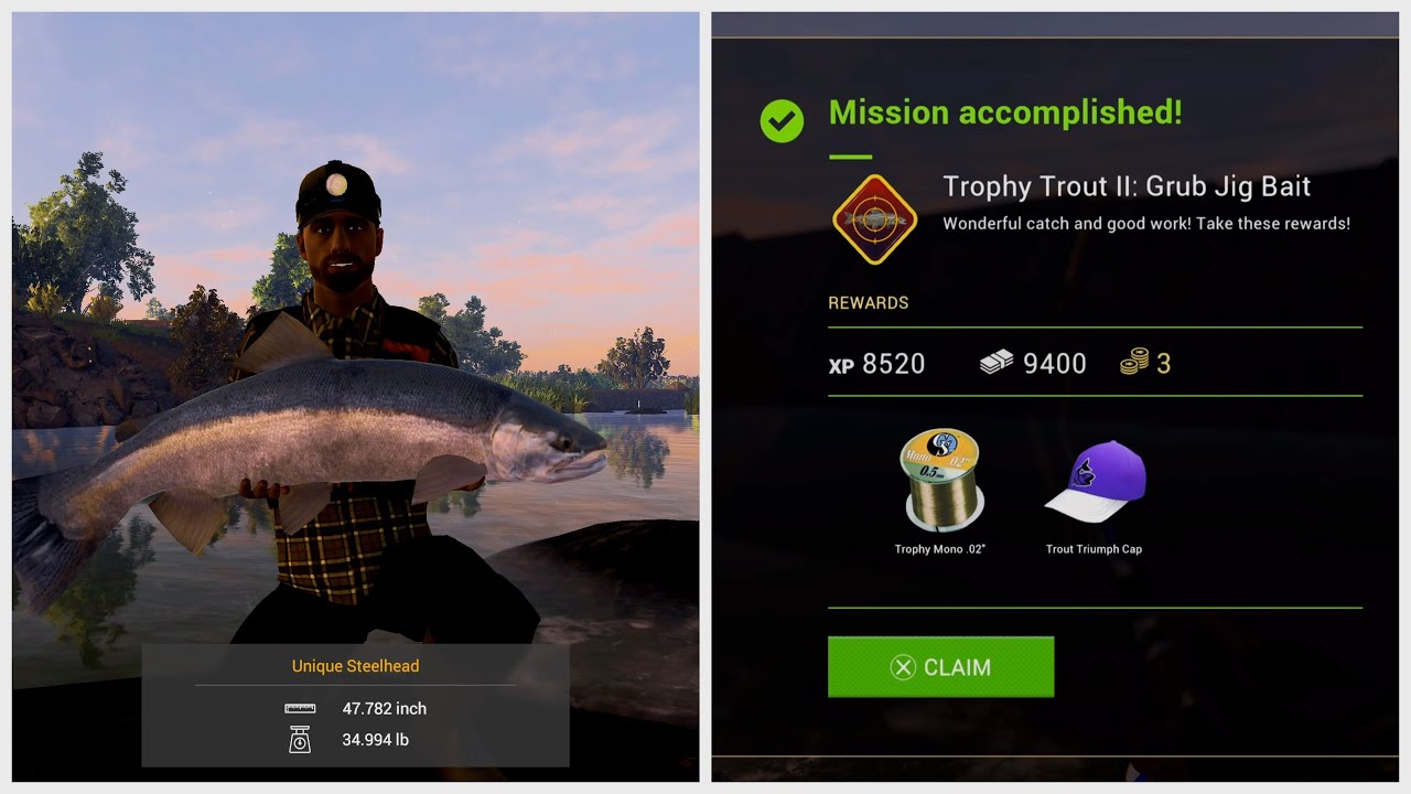 Trophy Trout II - Grub Jig Bait - All Fish - Fishing Planet