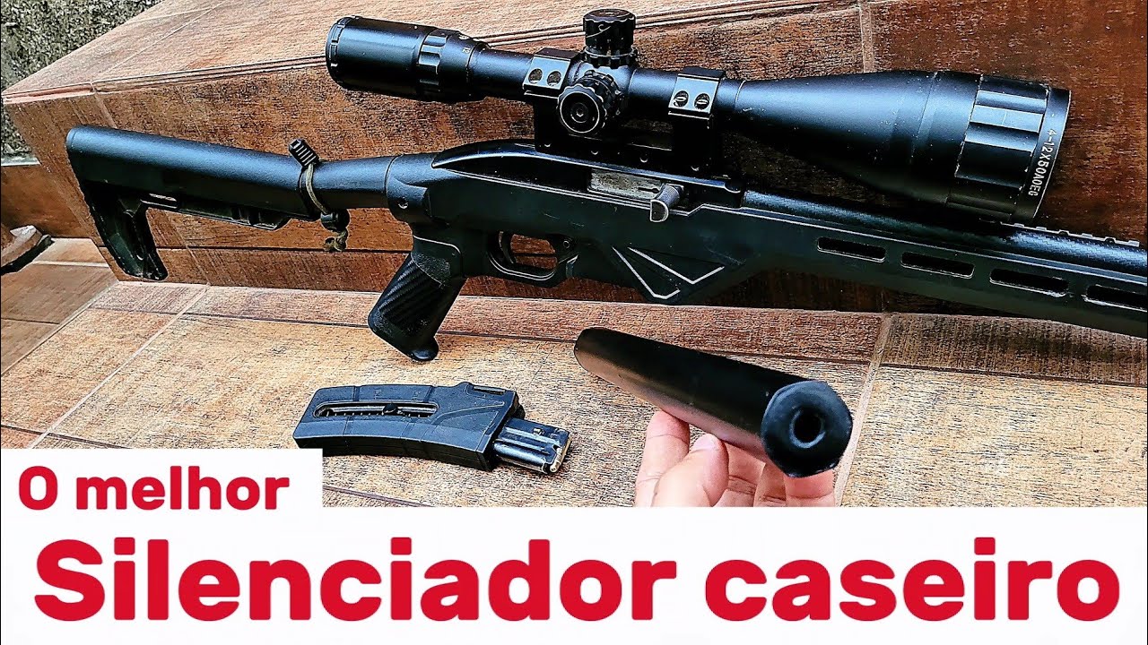 Como fazer Silenciador Caseiro para Airgun e Rifle – Funciona Mesmo! 