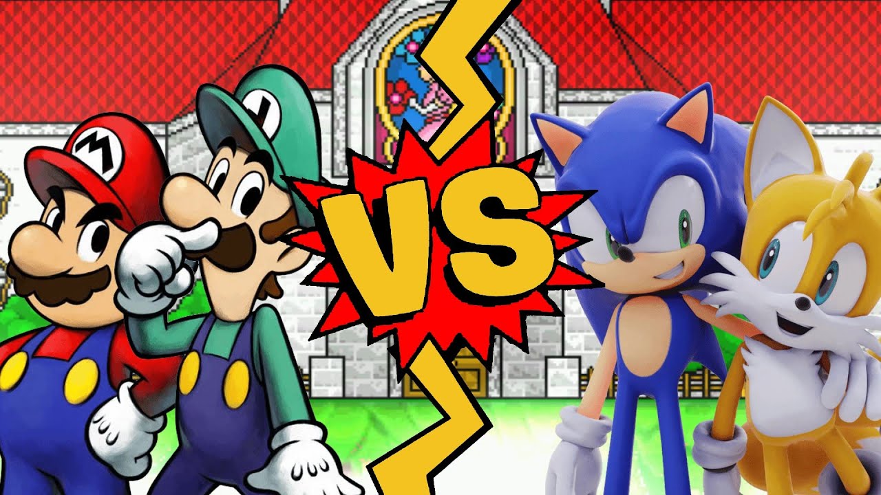 M.U.G.E.N Battles | Mario/Luigi vs Sonic/Tails | Nintendo vs Sega