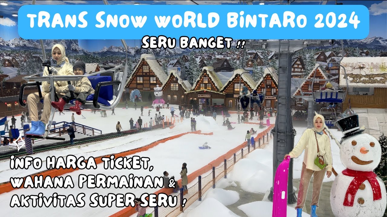 Vlog | Main salju nggak perlu ke luar negri, TRANS SNOW WORLD BINTARO solusinya ! SUPER SERU !!