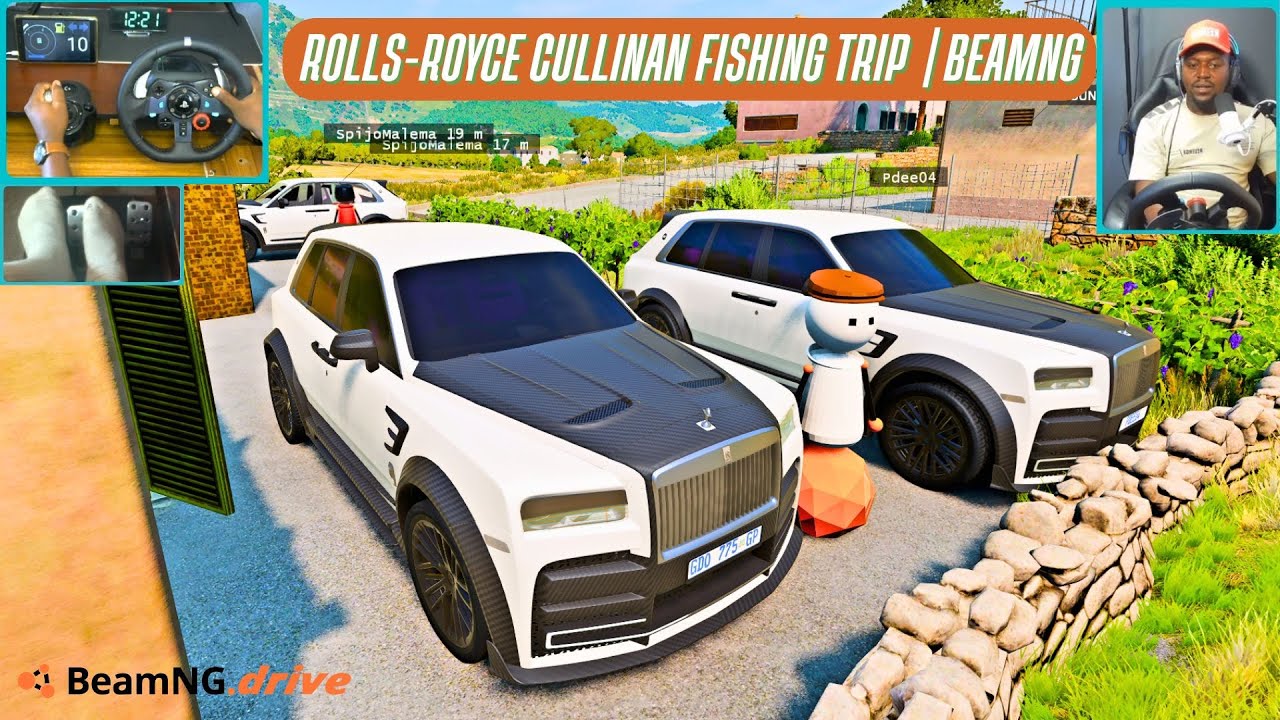 Роскошная рыбалка на Rolls-Royce Cullinan | Поездка на нашу новую яхту с друзьями | BeamNG Convoy
