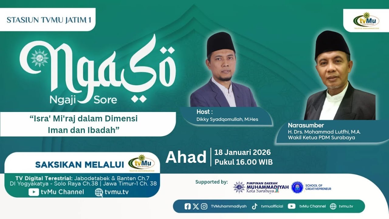 NGASO | Isra' Mi'raj dalam Dimensi Iman dan Ibadah