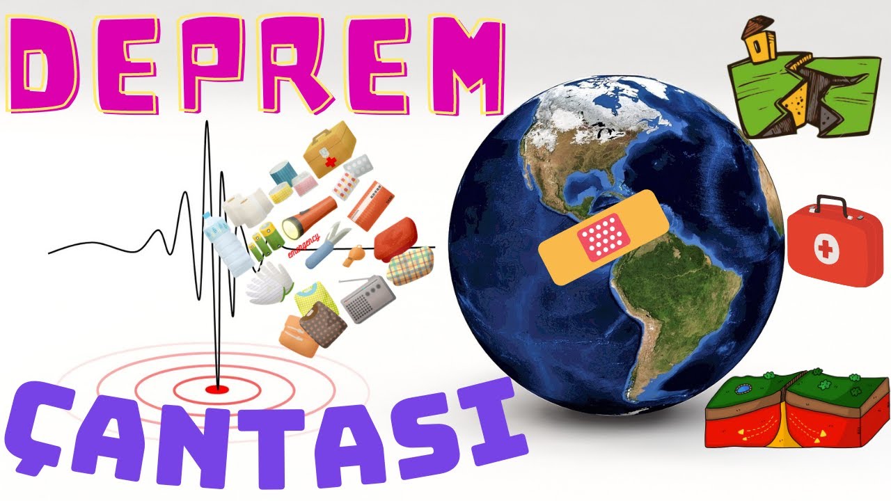 DEPREM ÇANTASINDA NELER OLUR ? (Afet ve Acil Durum Çantası, Deprem Çantası Animasyon)