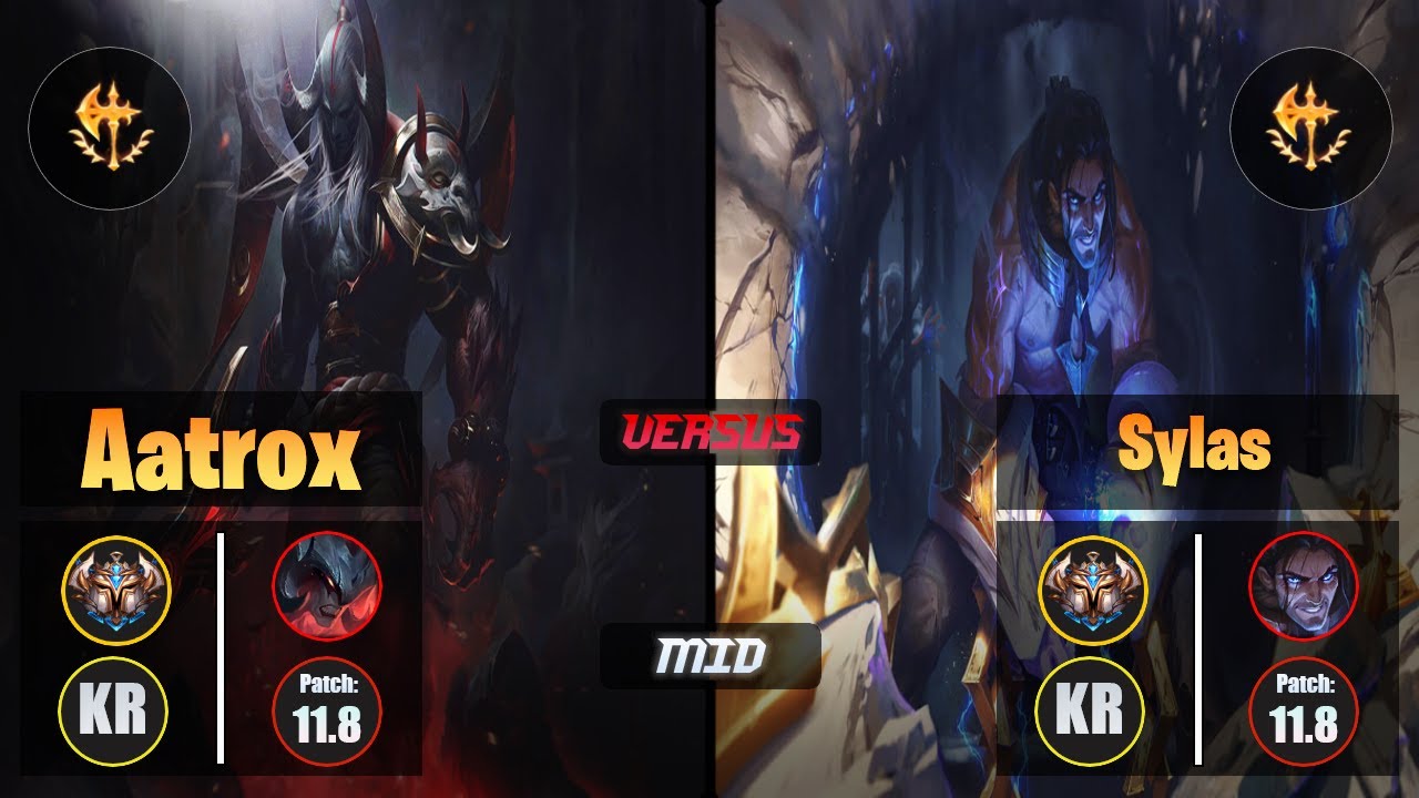 Challenger AATROX [Conqueror] (Mid) VS  SYLAS - Challenger KR Patch 11.8