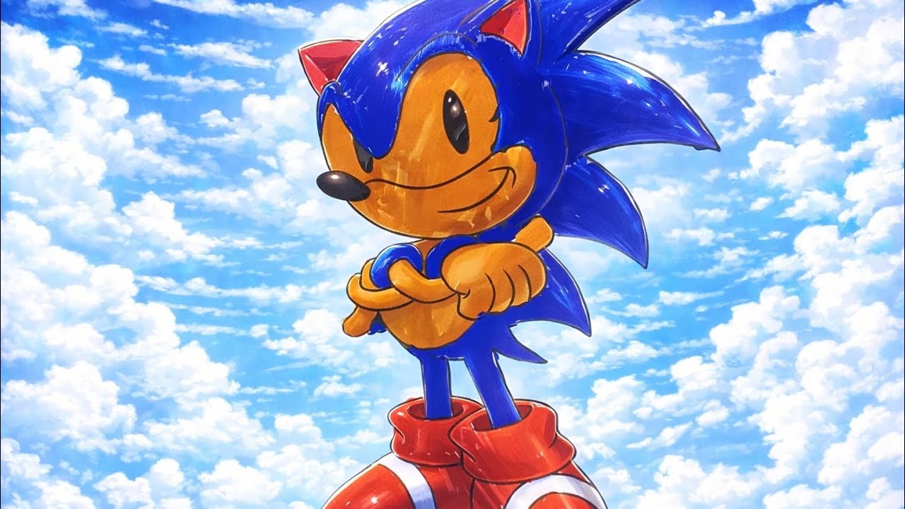 Drawing Sonic the Hedgehog 💙 | Speed Art
