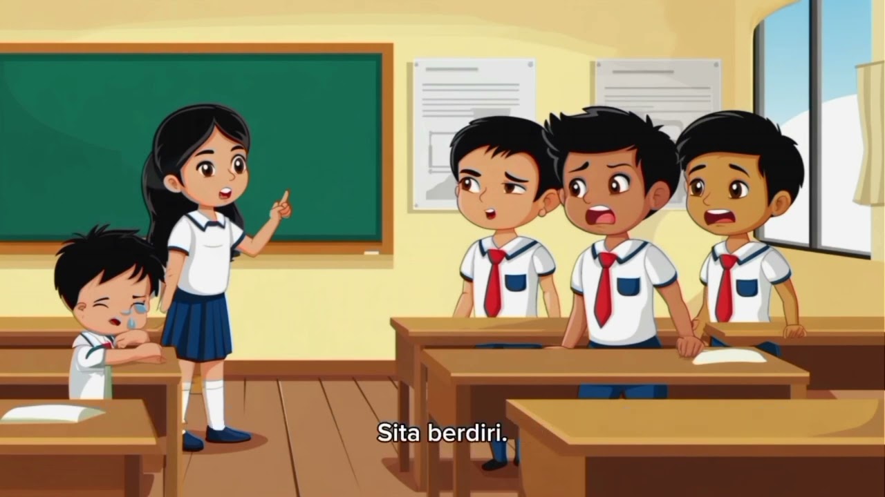 ANTI-BULLYING: ANIMASI BAYANGAN DI SEKOLAH || STOP BULLYING MULAILAH DENGAN EMPATI