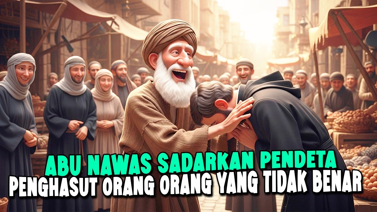ABU NAWAS MENYADARKAN PENDETA YANG SUKA MENGHASUT ORANG ORANG - CERITA JENAKA PENGANTAR TIDUR