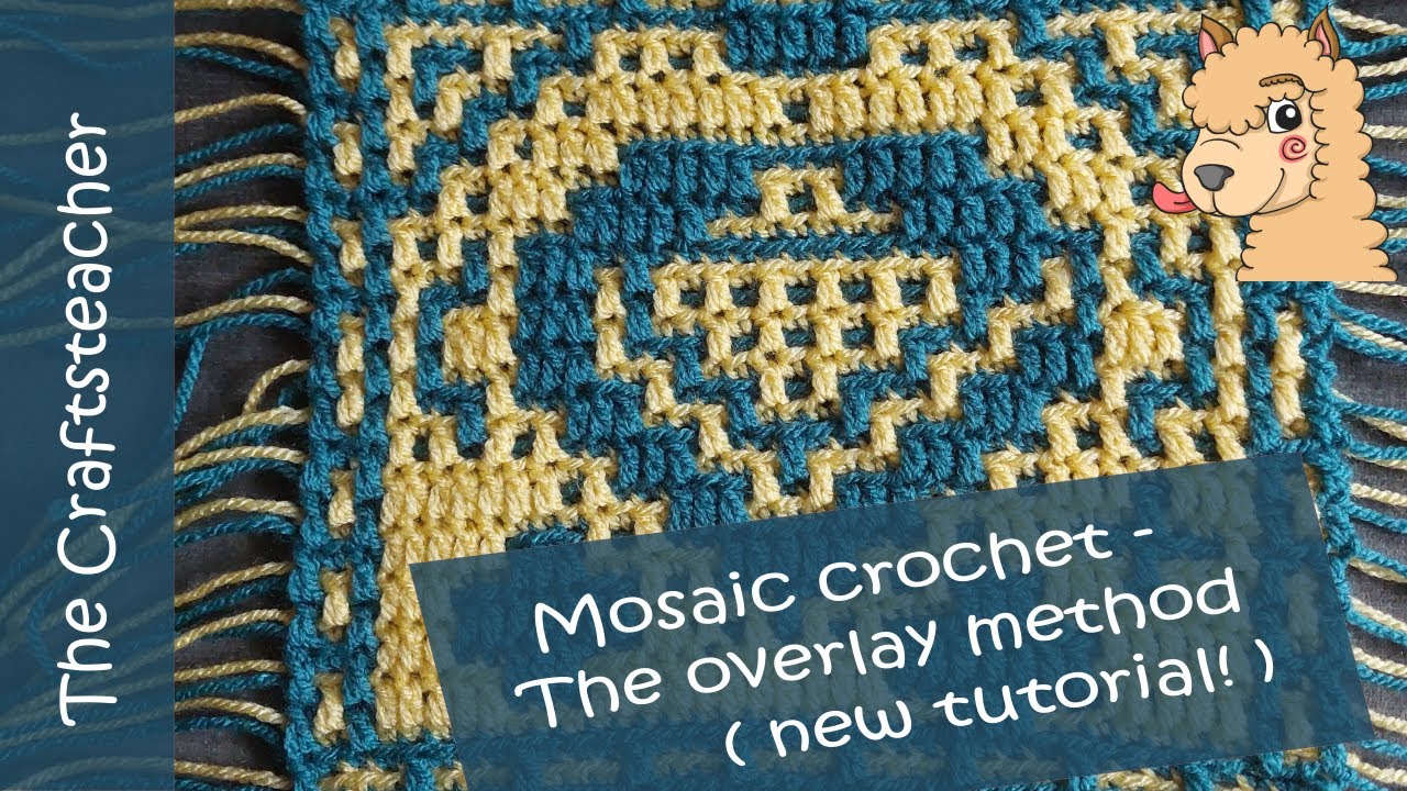 Mosaic crochet, the overlay method