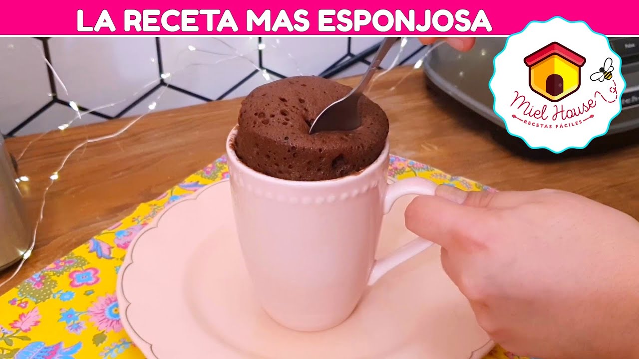 TORTA EN TAZA AL MICROONDAS súper esponjosa muy en pocos minutos